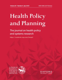 Image of Health Policy And Planning : University of Oxford