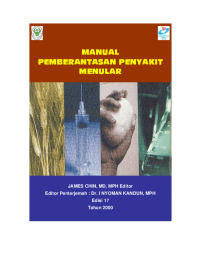 Manual Pemberantasan Penyakit Menular